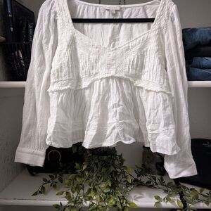 American Eagle Outfitters White Blouse